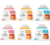Gourmet Revelations contient de la nourriture humide pour chat en mousse de sauce avec mousse de saumon au poulet et mousse au thon (Lot de 6 x 4 57 g 24 manches au total) livré avec Make Your Own