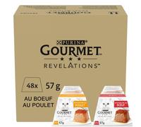 GOURMET Revelations - pâtée Chat Mousseline Poulet et Bœuf - 48 x 57 g