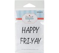 Gourmet tampons en Caoutchouc Timbres étirable - 9,5 cm x 12 Happy Freya, Acrylique, Multicolore, 2 pièces