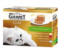 Gourmet Gold Les terrines aux légumes pour chat adulte – 12 x 85 g