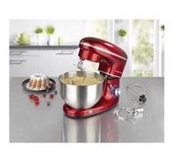 GourmetMaxx 03440 Robot de cuisine 1500 W rouge, acier inoxydable G