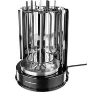 GourmetMaxx 05914 fixe Grill pour kebab avec broche noir, acier inoxydable