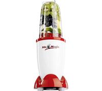 GOURMETmaxx Mr. Magic Mixer | Smoothie Maker - 4 pièces | Mixeur sur socle avec bol et couvercle fraîcheur | Blender avec 8 fonctions | Food Processor pour shakes, smoothies, shots & Co.