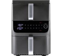 GourmetMaxx 16404 Friteuse à air chaud 10 l 2500 W revêtement anti-adhésif, sans BPA, boîtier Cool-Touch, Minuteur digital