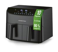 GOURMETmaxx Air Chaud Fritteuse Twin Double Airfryer Friteuse 2x 3,5L 2400W
