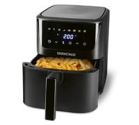 GOURMETmaxx Friteuse à air chaud 6,5 L 1600 W Noir Digital Airfryer Friteuse avec écran tactile LED et minuterie, friture faible en graisse, griller et pâtisserie