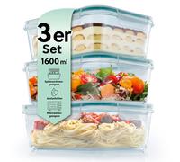 GOURMETmaxx boîtes de conservation en verre récipient de rangement fermeture ...