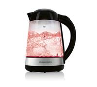 GOURMETmaxx Bouilloire En Verre 1,7L Sans Fil Avec Changement De Couleur LED