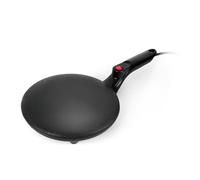 GOURMETmaxx Crêpes Maker avec plaque à pâte, poêle à crêpes électrique 750 W pour crêpes de 20 cm de diamètre, crêpes sucrées et salées, poignée tactile antiadhésive et cool