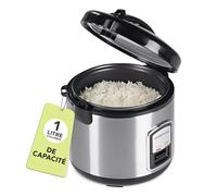 GourmetMaxx 14655 Cuiseur à riz Argent avec Fonction vapeur