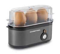 GOURMETmaxx Cuiseur à œufs pour 3 œufs | Cuiseur à œufs avec pique-œuf dans le gobelet doseur | Avec 3 degrés de cuisson pour votre coquetier | Design petit format - pièces lavables au lave-vaisselle