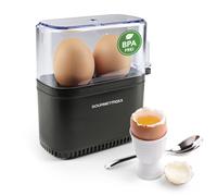GOURMETmaxx Cuit-Oeufs Noir Pour 2 Oeufs À Petit Déjeuner Cuit Oeuf Compact Mini