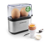 GOURMETmaxx Cuit-œufs Électrique 2 Oeufs Frühstückseier Ei Kocher Compact Mini