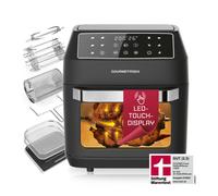 GOURMETmaxx Four À Air Chaud 12L Friteuse Gril Déshydrateur Multigril