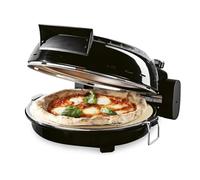 GOURMETmaxx Four à pizza électrique | Pierre à pizza, réglage de la température jusqu'à 420°C & 30min. Timer | Idéal pour cuire des pizzas & du pain croustillant | 1800W [⌀ 30 cm]