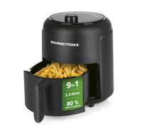 GOURMETmaxx | Friteuse à air chaud 2,3l | Idéal pour frire, griller, rôtir etc. | Préparation light et douce | Fonction minuterie pour une cuisson précise et arrêt automatique | 1000W [Noir]