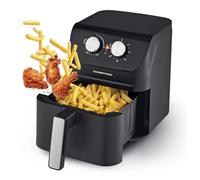 GOURMETmaxx Friteuse à air chaud 4L | Combinaison astucieuse d'un four à air chaud, d'un gril & d'une friteuse | Faire frire, rôtir, griller, etc. | Préparation économe en énergie
