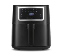 GOURMETmaxx Heißluft-Fritteuse Digital 7l 1700W schwarz matt/Edelstahl 6.5 l 1700 W noir