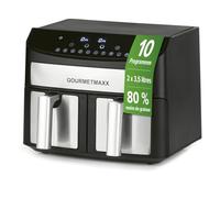 GOURMETmaxx Friteuse à air chaud Double Compartiment Airfryer Fritteuse