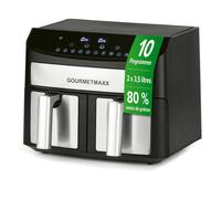 GOURMETmaxx Friteuse À Air Chaud Double Chambre Dual Airfryer Friteuse À Air