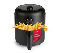 GOURMETmaxx Air Fryer de 2,3L | Friteuse à air chaud avec minuterie & écran tactile | 8 fonctions & 7 programmes | Frire à économie d'énergie & presque sans huile dans ce mini-four - 1000 W [Noir]