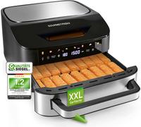 GOURMETmaxx Friteuse à air chaud avec surface de cuisson XXL 7 L - 10 programmes & écran tactile