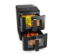 GOURMETMAXX Friteuse À Air Chaud Double Chambre Dual Airfryer 2x 5L Sync & Match