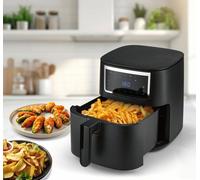 GOURMETmaxx Friteuse à air numérique 7 l / 6,5 l 1700 W noir mat & inox