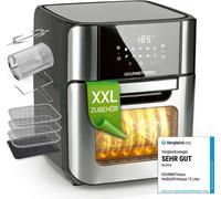 GOURMETmaxx Friteuse à air chaud numérique XXL Friteuse à air chaud 12 litres Four Gril Friteuse Préparation peu grasse et douce sans huile Airfryer riteuse