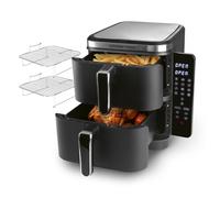 GOURMETmaxx FryUp Friteuse verticale à air chaud à double chambre - 4 niveaux - 10 litres