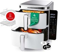GOURMETmaxx FryUp Friteuse verticale à air chaud à double chambre - 10 L - 2800 Watt