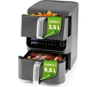 GOURMETmaxx FryUp Friteuse verticale à air chaud à double chambre MultiSize - 10 litres