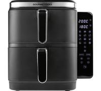 GOURMETmaxx Friteuse à air chaud FryUp verticale double chambre 10L écran tactile rabattable