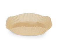 GOURMETmaxx Lot de 100 feuilles de papier sulfurisé rondes pour friteuse à air chaud de 5 à 8 litres - Bols en papier sulfurisé antiadhésif et résistant à l'huile - Forme flexible - 23 x 23 x 4,5 cm