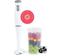 GOURMETmaxx Mixeur plongeant avec gobelet gradué - blanc/gris