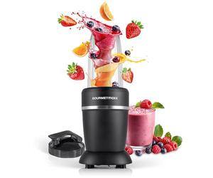 GOURMETmaxx Mixeur & Smoothie Maker 4 pièces | Mixeur électrique pour un coup de vitamines à emporter | Nutrition Mixer avec couvercle anti-fuite | Blender, Food Processor pour shakes & Co.