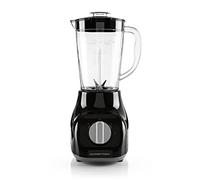 GOURMETmaxx Mixeur sur socle & Smoothie Maker - avec 2 vitesses & fonction Pulse | Blender électrique avec bol de mixage de 1 L & 4 lames en acier inoxydable | Design compact [22.000 tours/minute]
