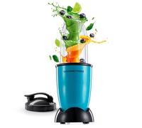 GOURMETmaxx Mr. Magic Mixeur 4 pièces | Machine à smoothie avec capacité de 400 W et 500 ml | Blender compact avec couvercle | Pratique pour les shakes, les sauces, les sauces et plus | Facile à