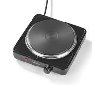 GOURMETmaxx Plaque de cuisson électrique compacte, 1500 W, contrôle de la température en continu, thermostat intégré, témoin lumineux, idéal pour le camping, le bureau et les petites cuisines, pour