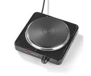 GOURMETmaxx Plaque de cuisson électrique compacte, 1500 W, contrôle de la température en continu, thermostat intégré, témoin lumineux, idéal pour le camping, le bureau et les petites cuisines, pour