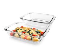 GOURMETmaxx plat à gratin en verre lot de 2 800 ml 1500 ml moule à...