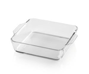 GOURMETmaxx Plat à gratin pour friteuse à air chaud et four - 800 ml | Moule rectangulaire en verre borosilicate | Petit plat à gratin pour préparer, cuire et servir | Pour la friteuse à air chaud et