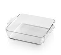 GOURMETmaxx Plat à gratin pour friteuse à air chaud et four - 800 ml | Moule rectangulaire en verre borosilicate | Petit plat à gratin pour préparer, cuire et servir | Pour la friteuse à air chaud et