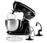 GOURMETmaxx Robot de Cuisine Pâte Mélangeur Pétrisseur Noir 5L Acier Inoxydab...