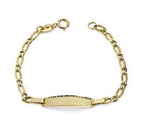 Gourmette 18k 12cm bébé d'or. lien fermeture Autre 1x1 sculpté reasa