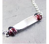 Gourmette Argent ""Bambino Coccinelles""