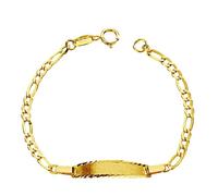 Gourmette - ENREGISTREMENT inclus - Or jaune 18K - Enfant - REASA - Lien étroit 3x1