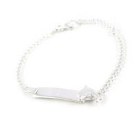 Gourmette - LES TRESORS DE LILY - Bambino Dauphin - Argent 925/1000 - Enfant - Gravable