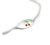 Gourmette - LES TRESORS DE LILY - Cerises - Argent - Enfant - Rouge