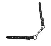 Gourmette pour cheval Zaldi Hackamore 25703 Noir 2x43 cm